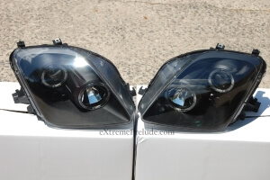 Black Housing Projector Headlights - New