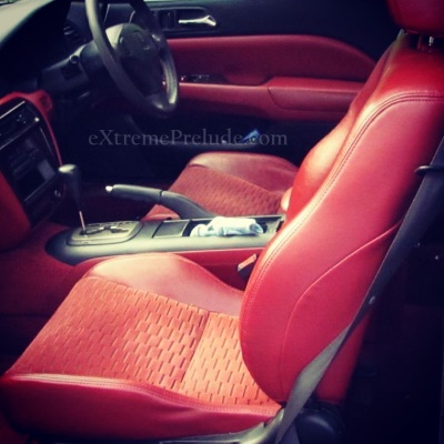 JDM SiR BB6 Red Leather Seat Covers