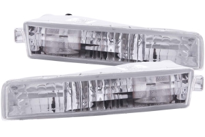Front Bumper Clear Turn Signal Lights - New