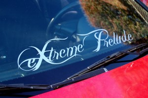 eXtremePrelude Windshield Decal