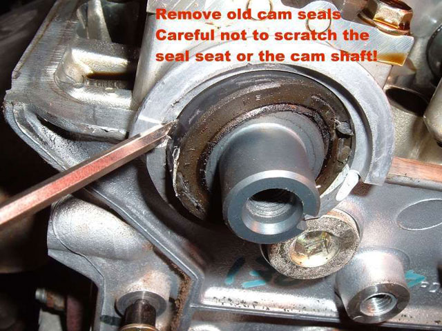 remove old cam seals