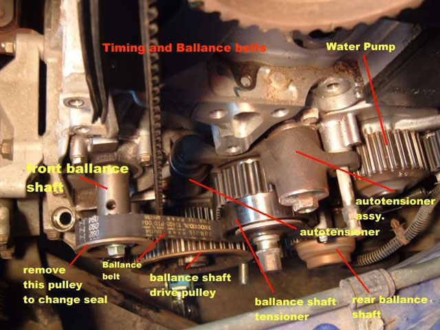 requesting pics for the auto to manual tensioner removal | Honda ...