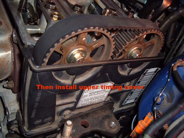 install upper timing cover