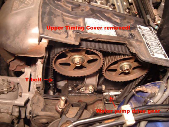 upper timing cover removed